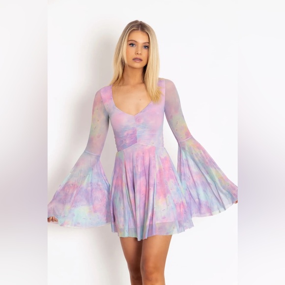 NWOT Pastel Planet Spectre Dress, Blackmilk Size Small - Picture 3 of 10